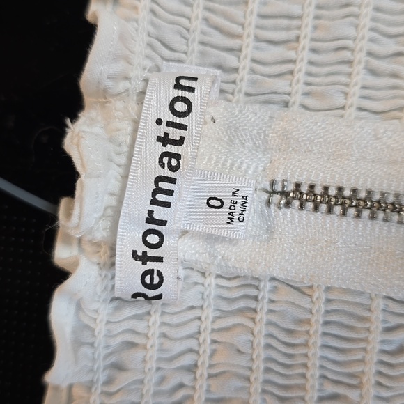 Reformation Cacio Top White Size 0 - Picture 7 of 9